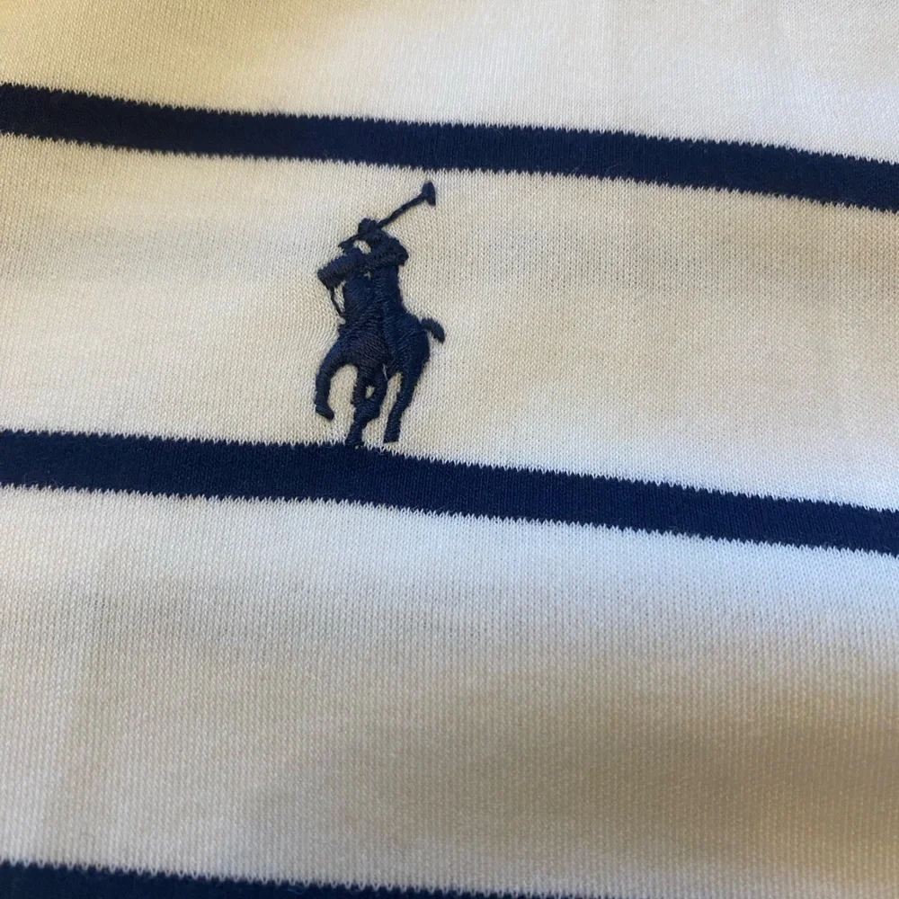 Ralph Lauren White Long-Sleeve Rugby Style Polo